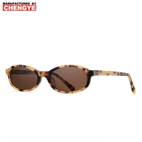 Lunettes de soleil personnalisées avec logo, monture ovale écaille de tortue, protection UV400, imprimées sur mesure pour usage quotidien