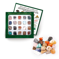 Boîte en cristal naturel vente en gros, coffret cadeau de Collection de minéraux de pierres précieuses rugueuses/
