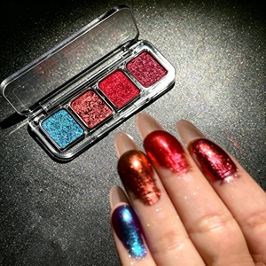 Palette Ombretti Metallici Shimmer Camaleontici 200 Colori Disponibili, Logo Personalizzato, Formula Impermeabile ad Alta Pigmentazione, Glitter, Cruelty-Free - Product Image 2
