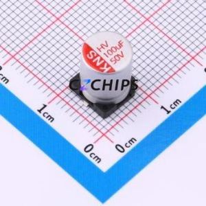 217EC0041 ตัวเก็บประจุแบบแข็ง SMD, ขนาด D8xL10.5 มม. ( ความจุ: 100uF ) ( ความแม่นยำ: 20% แรงดันไฟฟ้าที่กำหนด: 50V ) - Product Image 1