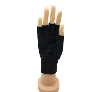 Guantes de silicona de venta directa de fábrica, guantes antiartritis de compresión de fibra de cobre, guantes protectores de entrenamiento de rehabilitación