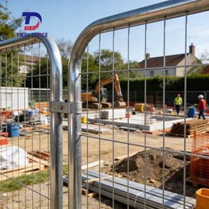 8ft Galvanizli İnşaat Çit Panelleri, Çelik Tel Örgülü, Birleşik Krallık ve Yeni Zelanda Güvenlik Sistemleri için Geçici Şantiye Çiti - Product Image 5