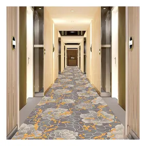 사용자 정의 여러 다채로운 현대 디자인 호텔 복도 벽 카펫 깔개 럭셔리 호텔 바닥 인쇄 호텔 룸 카펫
