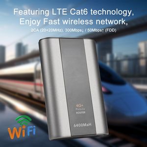 Wifi Nhà cung cấp giải pháp kuwfi BĂNG TẦN KÉP 4G + Thiết bị bỏ túi 6400mAh pin TS9 mcx mini di động 4G <span class=keywords><strong>router</strong></span> với chức năng đèn pin - Product Image 5