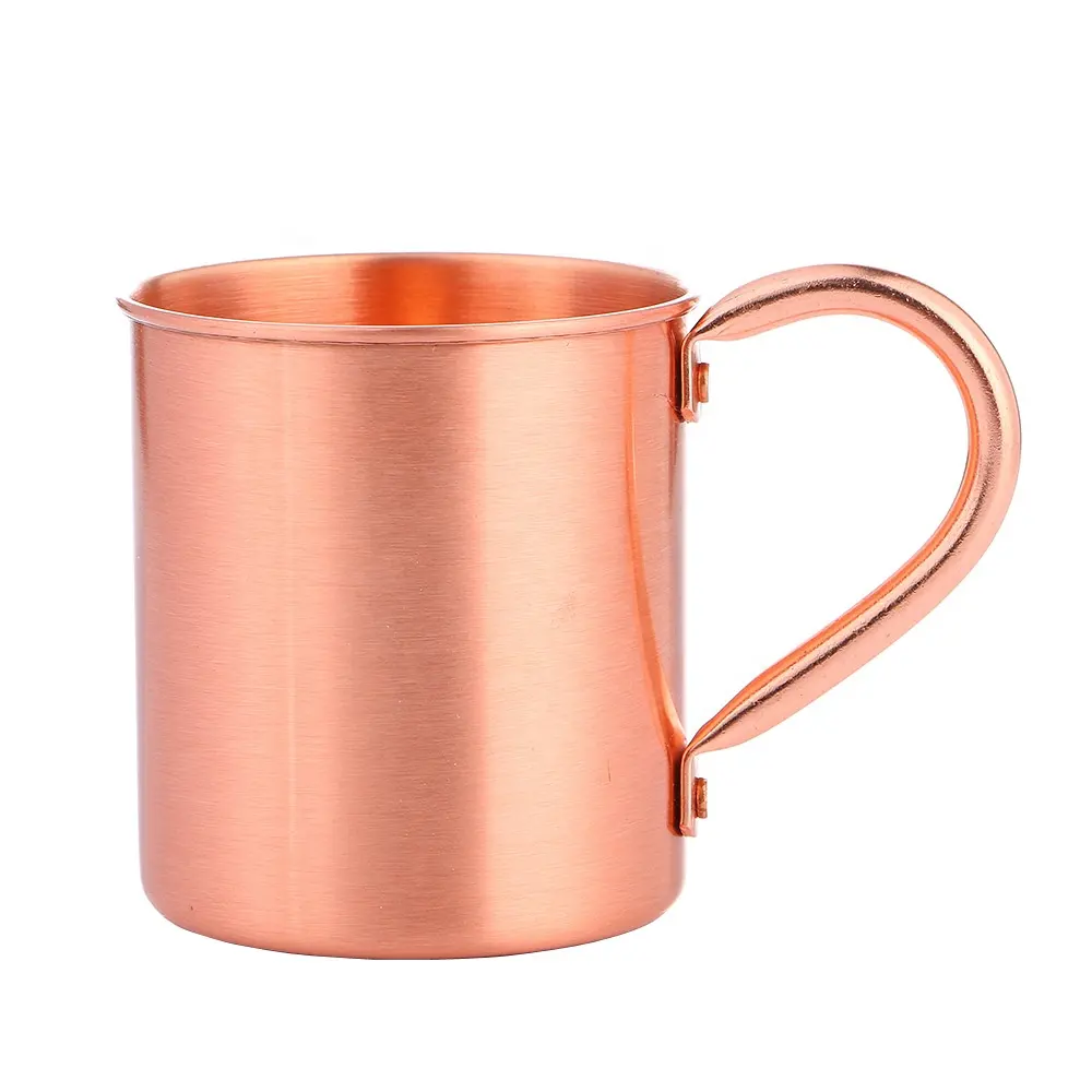 16 oz hakiki bakır Mule kupa 200ml kapasiteli dövülmüş gerçek katı fincan yüksek termal çelik Metal mükemmel içme hediye