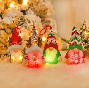 Nuovo ciondolo di natale ornamenti nani decorazione del partito gnomo bianco regali Mr e Mrs ornamenti per bambole Led gnomi di natale senza volto - Product Image 1