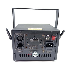 3W DMX512 Haz de aluminio controlado Boda Disco DJ Luces de escenario Iluminación láser de alta visibilidad para eventos de club nocturno KTV - Product Image 2