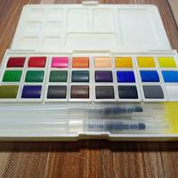 Ensemble de peinture à l'aquarelle personnalisée, 24 36 48 couleurs, aquarelles
