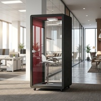 Cabine téléphonique insonorisée pour bureau, cabine insonorisée, cabine téléphonique insonorisante pour bureaux, version mobile