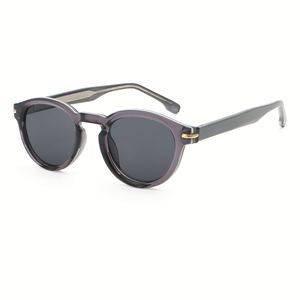 Lunettes de soleil rondes vintage 2025 personnalisées avec logo, motif léopard vert, protection UV400, branches en acétate et TR90, pour hommes et femmes - Product Image 3