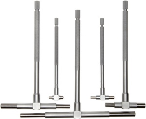 Juego de 6 Micrómetros Telescópicos de Dos Puntos para Medir Diámetros Internos de 5/16 a 6 Pulgadas, Calibrador de Precisión para Orificios en T - Product Image 3