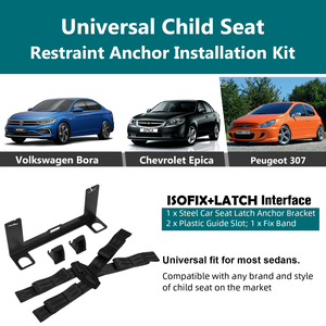 Support universel de <span class=keywords><strong>siège</strong></span> <span class=keywords><strong>auto</strong></span> en acier renforcé <span class=keywords><strong>ISOFIX</strong></span> avec interface de fixation et bande de maintien - Product Image 5