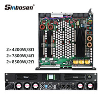 Amplificateur de scène haute puissance D2-4200 Sic, amplificateur de basses pures pour subwoofer, combo de basses, amplificateur de puissance de classe D 1u