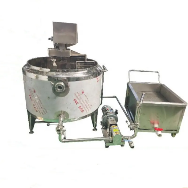 Fully stainless steel 100-500L cheese vat /cheese processing machine