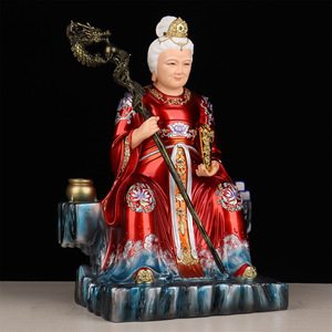 Estatua Divina Bixia Yuanjun, Diosa del Ojo, Buda, para Culto en el Hogar, Monte Tai, Abuela, Madre Mayor, Semielaborada, Venta al por Mayor de Fábrica - Product Image 3