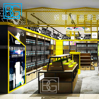 Décoration de magasin de détail, Design de magasin de détail, magasin électronique, accessoire de téléphone portable, présentoir, comptoir de magasin de téléphone