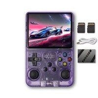 Console de jeu portable rétro LR R36S Mini, écran couleur 3,5 pouces 640x480, Rockchip RK3326, batterie 3000 mAh, jeux intégrés