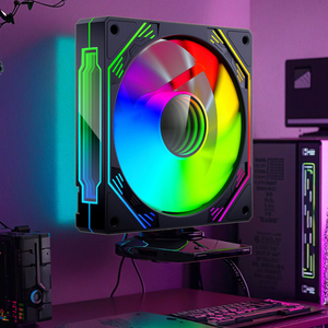 Ventilateurs <span class=keywords><strong>RGB</strong></span> Dunao à changement de couleur automatique, ventilateurs LED colorés pour PC, refroidisseur <span class=keywords><strong>RGB</strong></span> <span class=keywords><strong>Master</strong></span> pour boîtier PC - Product Image 5