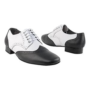 Baifa <b>Men's</b> Customized Color Genuine Leather Professional Ballroom Latin Dance Shoes Flat <b>Heel</b> Rubber Sole <b>High</b> Quality Low MOQ - Product Image 1