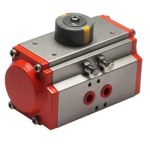 Food Grade ACT 100D Aluminum Rotary Pneumatic Actuator For Stainless Steel Ball Valve