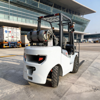 Chariot élévateur à fourche GPL de 3 tonnes avec moteur japonais, certifié CE, double alimentation propane, chariot élévateur contrepoids pour entrepôt