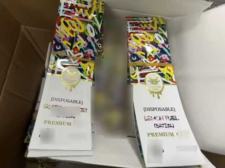 California Honey 1ml Disposable Pack - Custom Mylar Bags & Paper Box Packaging for Gift & Craft Use, MOQ 1000 California Honey 1ml Disposable Pack - Custom Mylar Bags & Paper Box Packaging for Gift & Craft Use, MOQ 1000