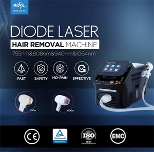 ADSS Verkaufsschlager professioneller Diodenlaser 755+808+1064 Eis schmerzlos 808nm dauerhafter Diodenlaser Haarentfernungsgerät