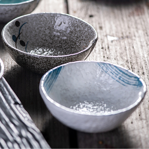 Restaurant <span class=keywords><strong>japonais</strong></span> coréen vaisselle en céramique poterie <span class=keywords><strong>tapas</strong></span> apéritif sauce soja bols de service ensemble bol à céréales - Product Image 3