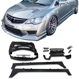ชุดแต่งรอบคันสำหรับ Honda <span class=keywords><strong>Civic</strong></span> FD2 ปี 2006-2012 ชุดกันชนหน้า-หลังแบบใหม่ พร้อมสเกิร์ตข้าง วัสดุ PP - Product Image 1