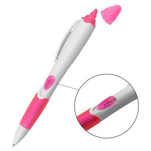 Custom Logo 2-In-1 Highlighter Ballpoint <b>Pen</b> Plastic Welcome <b>Gift</b> Highlighter <b>Pen</b> Promotional Advertising <b>Gift</b> <b>Pen</b> - Product Image 2