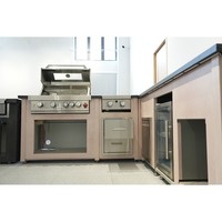 Langlebige Bauprodukte Professioneller Edelstahl 8-Brenner-Herd Outdoor-Gasgrill für den Hof