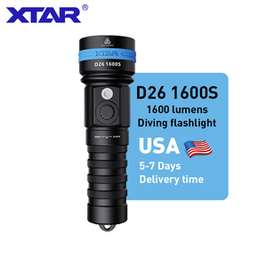 XTAR US Warehouse Stock D26 1600s tiro máximo 538 metros LED <span class=keywords><strong>buceo</strong></span> submarino caza pesca <span class=keywords><strong>linterna</strong></span> con indicador de potencia - Product Image 1