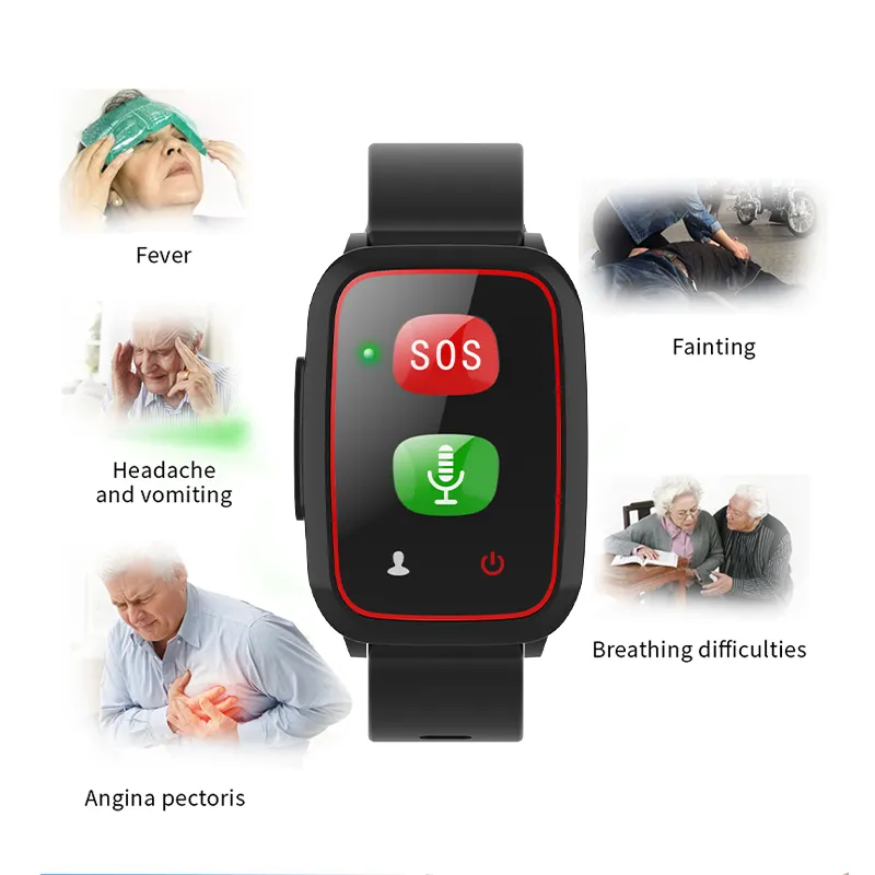 Elder Care Smart Health Watch Sos 4g Watch For Seniors Smartwatch With 4g Sim Gps Tracker Elder Care Smart Health Watch