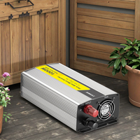Hisolar 1000 Watt Onduleur solaire à onde sinusoïdale pure 12V/220V/110V DC/AC Onduleur 5V Entrée LCD Affichage 3000W 50Hz/60Hz
