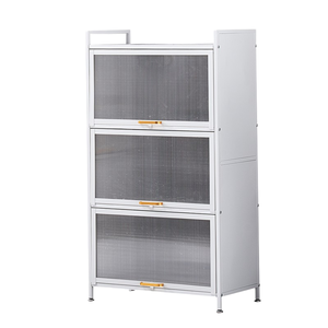 Meuble <span class=keywords><strong>de</strong></span> rangement multifonctionnel en acier au carbone pour îlots <span class=keywords><strong>de</strong></span> cuisine, chariot <span class=keywords><strong>de</strong></span> rangement pour appareils électroménagers, armoire <span class=keywords><strong>de</strong></span> <span class=keywords><strong>four</strong></span> sur pied - Product Image 3