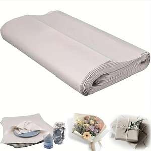 Papel de Seda Blanco Reciclable, Papel de Regalo, Materiales de Embalaje Florales para Frutas, Papel para Envolver Regalos - Product Image 1