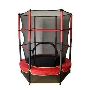 Cama de salto de Metal para interiores para niños de fábrica con redes protectoras juguetes de trampolín de primavera para el hogar - Product Image 3