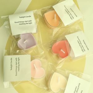 Bougies chauffe-plat artisanales sans fumée ni odeur, petites, économiques, pour une ambiance romantique, durée de combustion de 4 heures - Product Image 2