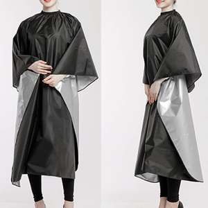 Cape de coiffeur résistante à la décolorées, logo personnalisé, pour coupe de cheveux, avec revêtement en argent - Product Image 4