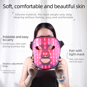 Maschere LED a Luce Rossa con Certificazioni di Qualità, Ricaricabili, per Routine di Cura Quotidiana della Pelle, Moda Femminile - Product Image 4