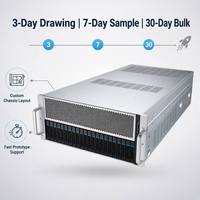 Chasis de Servidor de Almacenamiento en Rack 4U Personalizado, Lámina de Acero Galvanizado, Carcasa de Alta Densidad para GPU AI, Venta al Por Mayor de Fábrica OEM