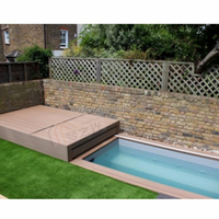 Couverture de piscine coulissante motorisée pour piscines résidentielles de spa Couverture de pont en aluminium durable