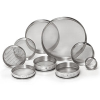 Tamis de laboratoire en acier inoxydable 304 de 20 cm pour l'analyse de poudres, conforme à la Pharmacopée, de fabrication directe usine