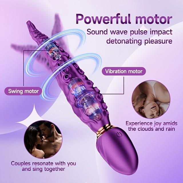 Hot Sale Woman's Octopus Dildo Sex Toys Clitoral Sucking Vibrating Massager Premium Vibrator for Pleasure