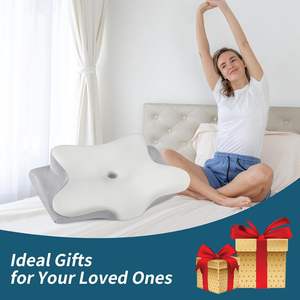 Almohada Ergonómica para el Cuello, Almohada Ortopédica de Espuma Viscoelástica con Forma de Mariposa para Aliviar el Dolor de Cuello al Dormir - Product Image 6