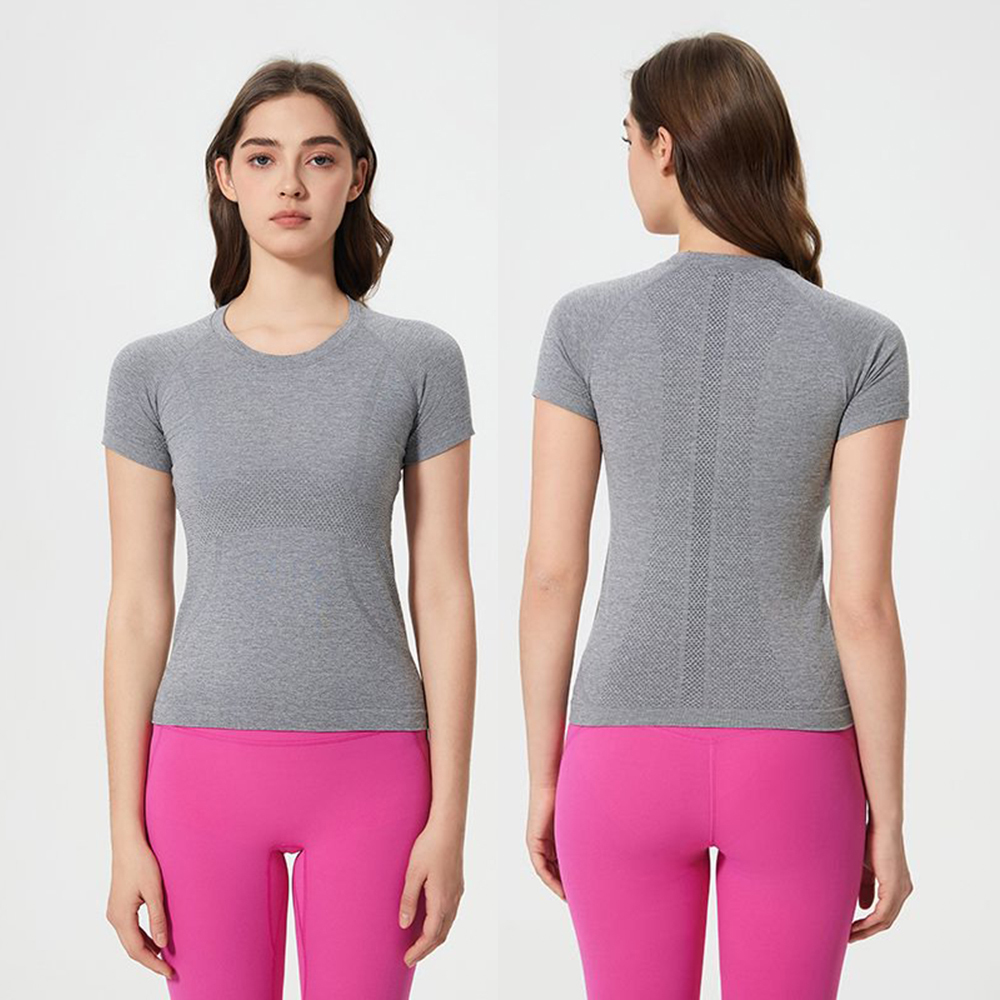 Stylish Soft Short Sleeve Women's Pilates Tennis Fitness Gym Sports Workout Sportswear New Premium Quality Yoga Short Sleeve Top