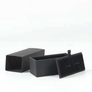 Bán buôn sang trọng tông Hộp giấy cho nam giới của Khuy măng sét biểu tượng tùy chỉnh Bộ quà tặng với bao bì cao cấp cho hộp đồ trang sức - Product Image 3