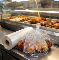 Meerdere rolformaten, hoge output, snelle levertijd, voedselveilige LDPE HDPE materiaal PE poly zakken voor het bewaren van verse voedingsmiddelen