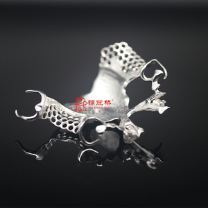 Superiore e inferiore struttura in metallo con protesi acrilica Base parziale flessibile cina laboratorio dentale prezzo - Product Image 1
