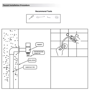 ก๊อกน้ำทองเหลืองสำหรับเครื่องซักผ้าห้องน้ำแบบเรียบง่าย - Product Image 5